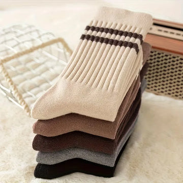 Lange sokken met ribbed textuur