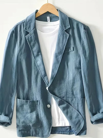 Blazer met notched lapel