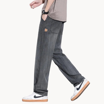 Straight leg broek met zijzakken