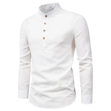 Daniel | Stijlvol heren overhemd in de kleur Wit voor heren in stijl ideaal voor de herfst.