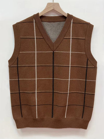Mouwloos vest met V-hals