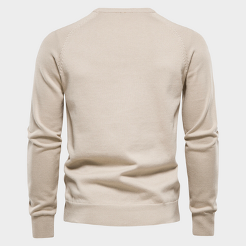 Gio | luxe comfort trui in de kleur Beige voor heren in stijl ideaal voor de winter