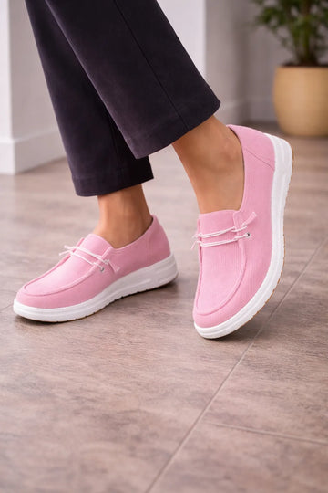 Loafers met plateau en ribbeltextuur