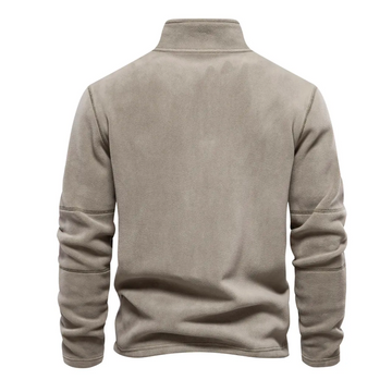 Milano | warm casual sweatshirt in de kleur Khaki voor heren in Casual stijl ideaal voor de herfst.