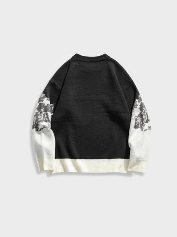 Vintage Mountain Sweater in de kleur Zwart voor dames in Casual stijl ideaal voor de herfst.