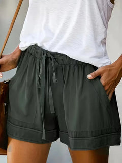 Korte broek met elastische taille