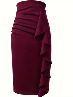 Plooirok met hoge taille