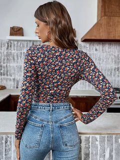 Longsleeve met floral print