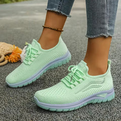 Lage sneaker met ademend mesh