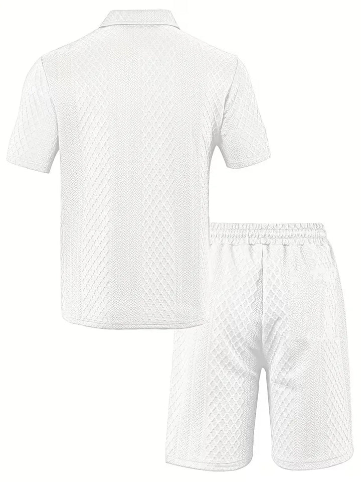 Zomer kledingset met polo en shorts