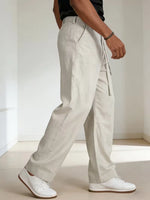 Pantalons met tie belt