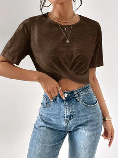T-shirt met twistdetail
