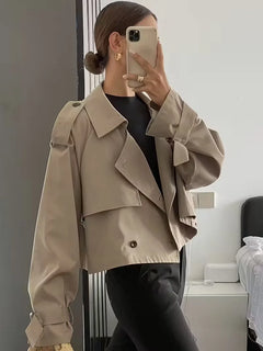 Trenchcoat met oversized fit