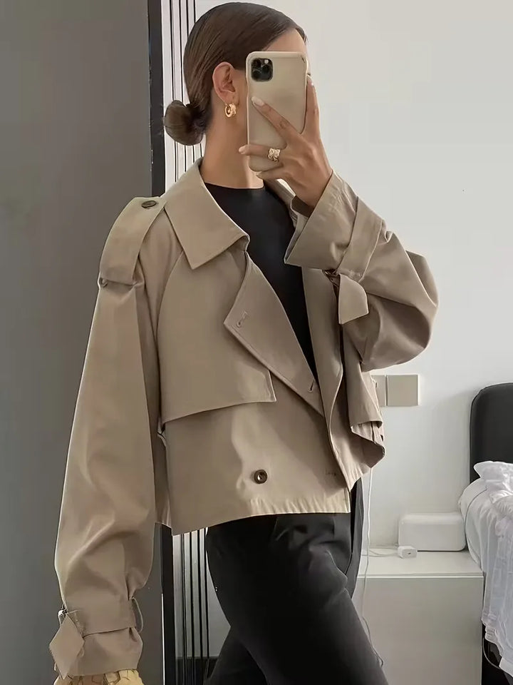 Trenchcoat met oversized fit