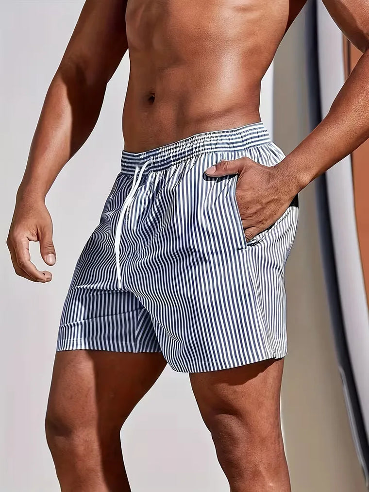 Zwemshorts met gestreept patroon