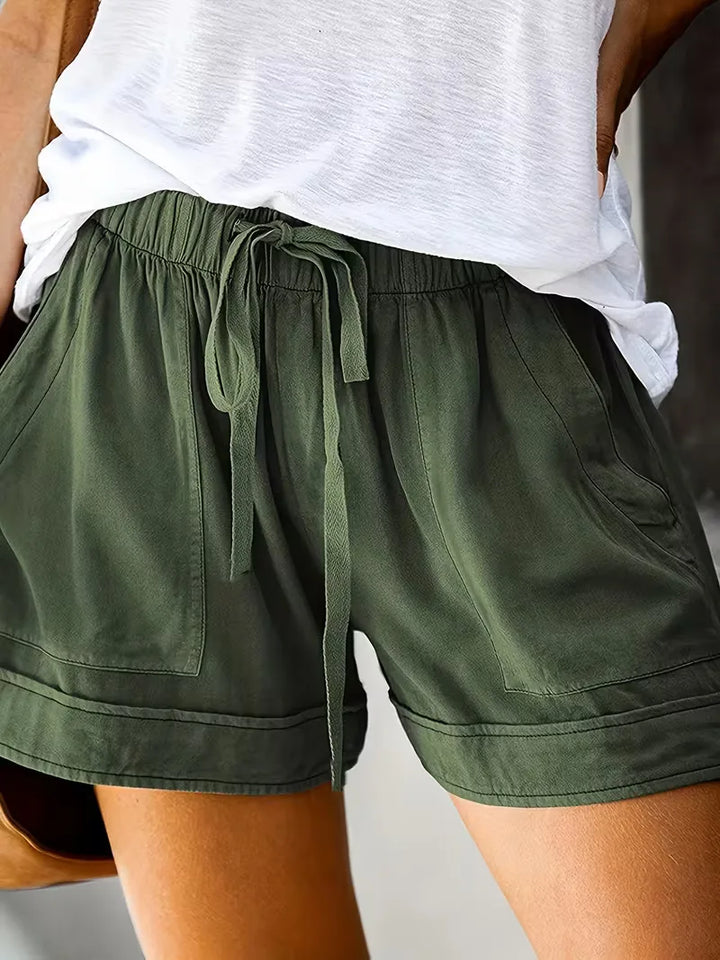 Korte broek met elastische taille