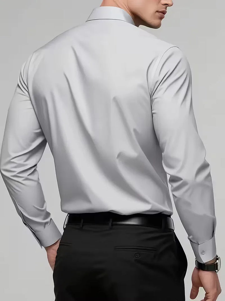 Nette overhemden slim fit mandarin kraag