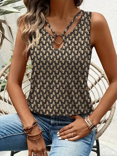Tanktop met geometrische print