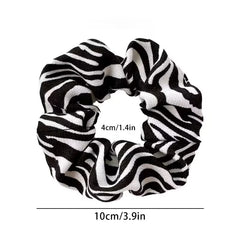 Set van 5 scrunchies met dierenprints
