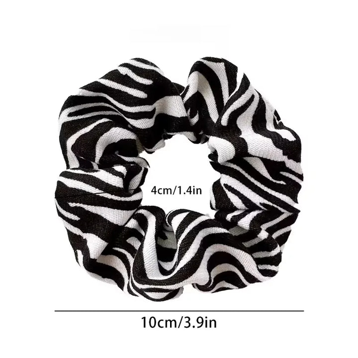 Set van 5 scrunchies met dierenprints