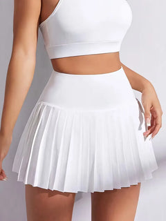 Plooirok met hoge taille