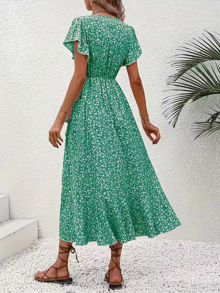 Wikkeljurk met bloemen