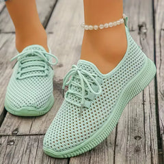 Lage sneakers met geweven design