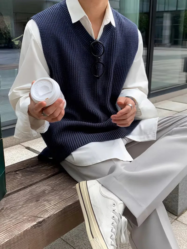 Mouwloos V-neck Vest