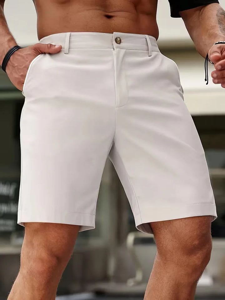 Shorts met knoop en zakken