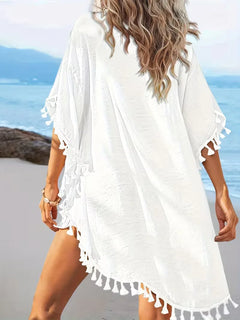 Bohemian cover-up met kant
