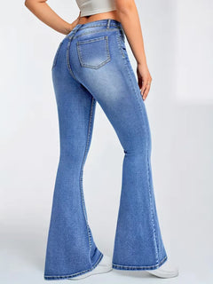 Flared jeans met hoge taille