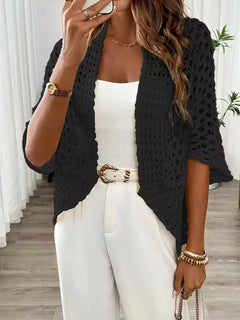 Oversized cardigan met hollow-out design