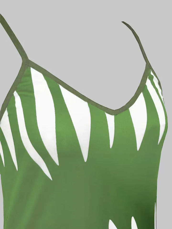 A-lijn jurk met spaghetti straps