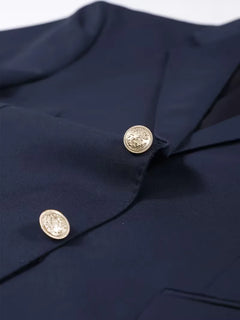 Colbert slim fit met gouden knopen