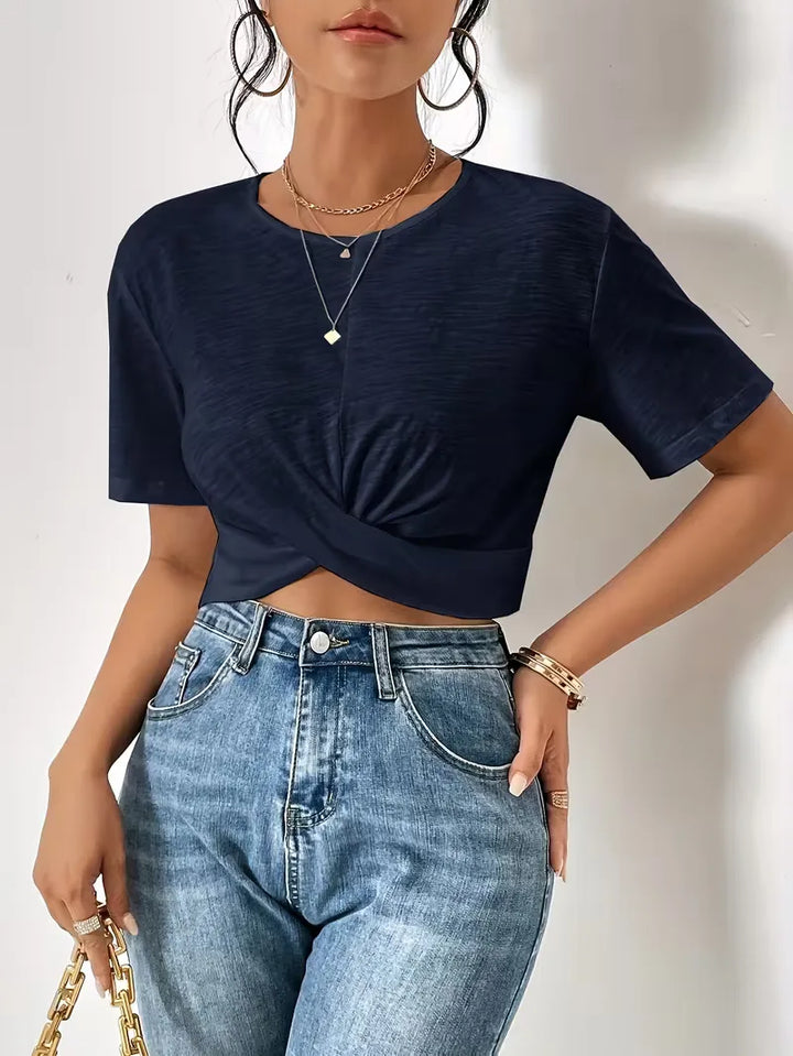 T-shirt met twistdetail