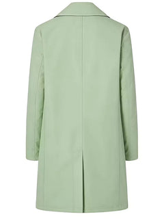 Slim fit trenchcoat met zakdetail