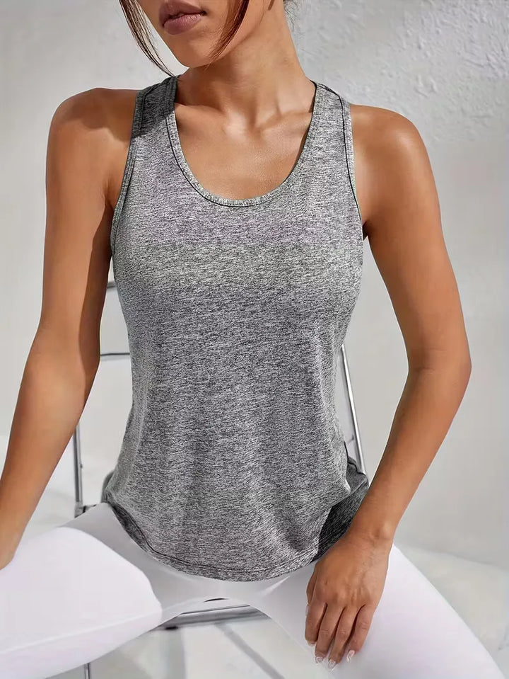 Sporttop met racerback en mesh
