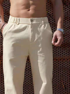 Pantalons met elastische band