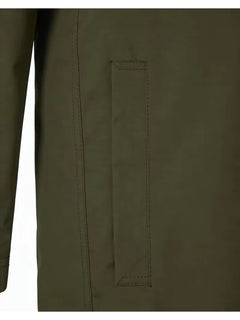 Slim fit trenchcoat met zakdetail