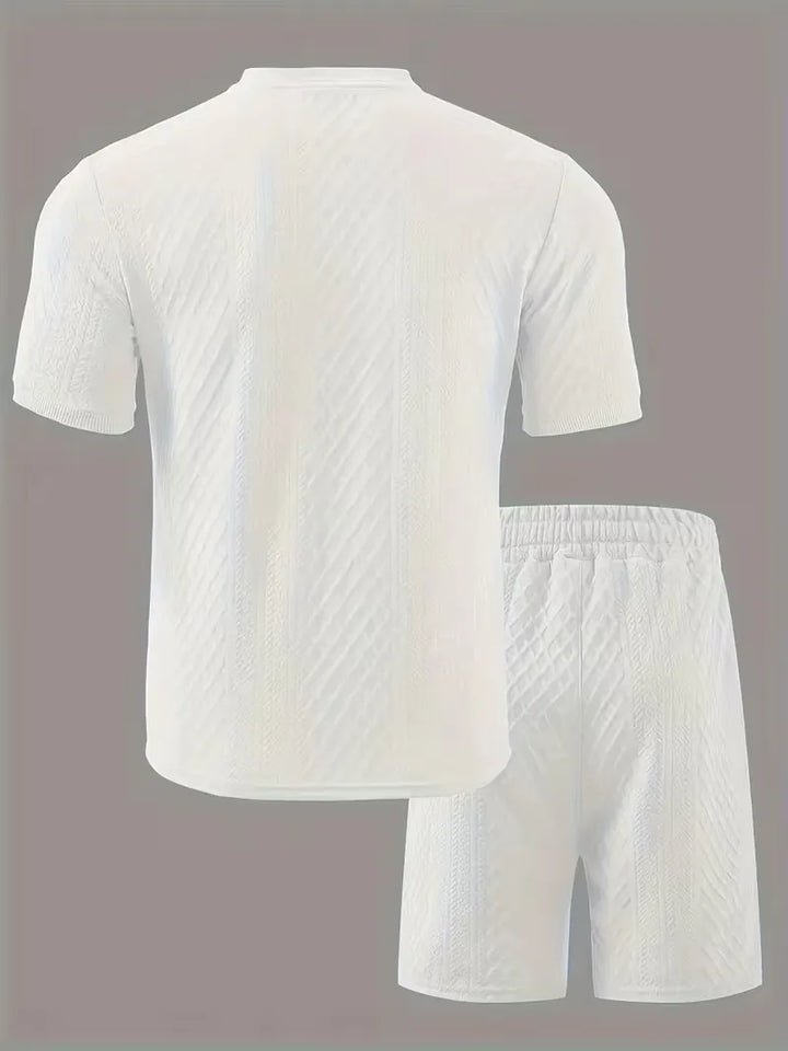 Zomer kledingset met jacquard patroon