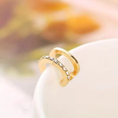 Oorbellen met clip-on en stenen