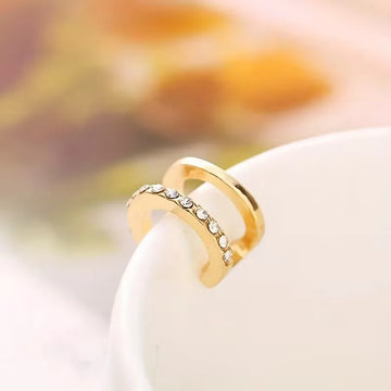 Oorbellen met clip-on en stenen