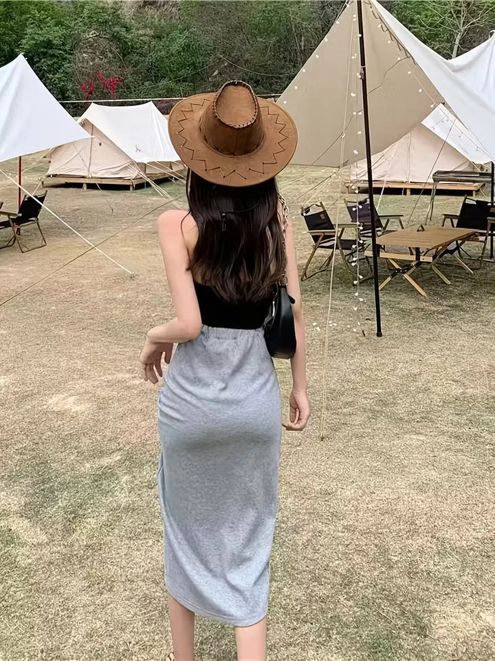 Bodycon rok met hoge taille