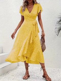 Wikkeljurk met bloemen