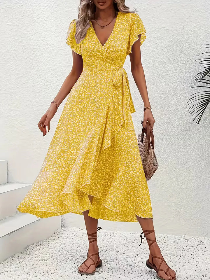 Wikkeljurk met bloemen