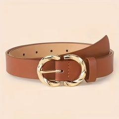 Smalle riem met metalen gespen