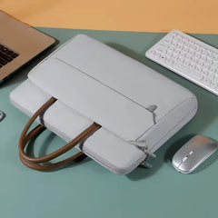 Laptoptas met voorvak en rits