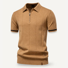 Hugo | Polo met korte rits en klassieke kraag