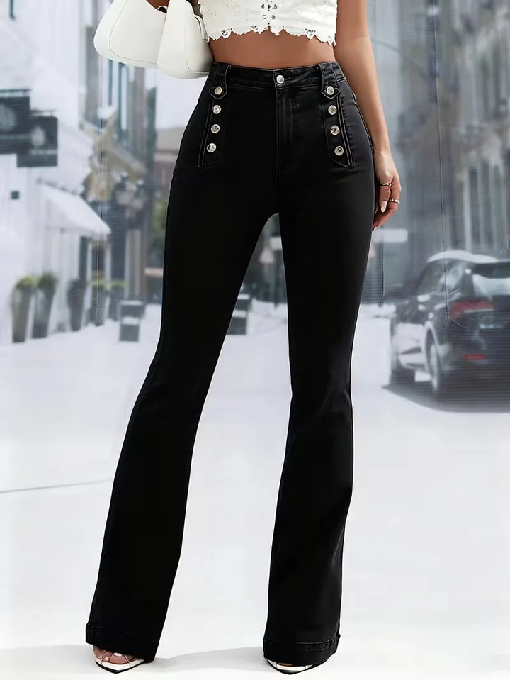Flared jeans met hoge taille