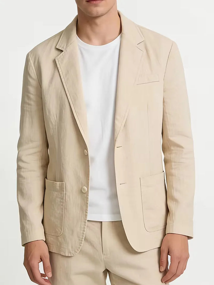 Blazer met notched lapel
